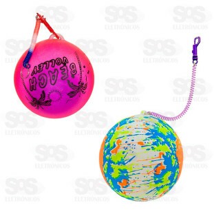 Bola De Vinil Com Mola Sortida Toy King TK-AB8190