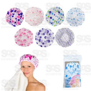 Touca de Banho Plástica Estampa Sortida