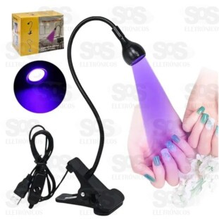 Luminária Garra UV Flexível Para Secagem Unha HWN-ZJ5D