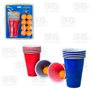 Jogo de Drinks Beer Pong 12 Copos HM6587