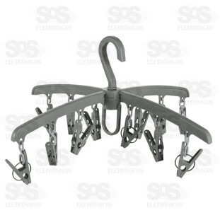 Varal Multiuso Dobrável Com 12 Prendedores Top Útil TOP1654