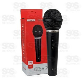 Microfone Dinâmico Profissional Com Fio Tomate MT-1018