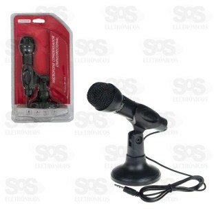 Microfone Condensador de Mesa P2 3.5MM Tomate MT-022