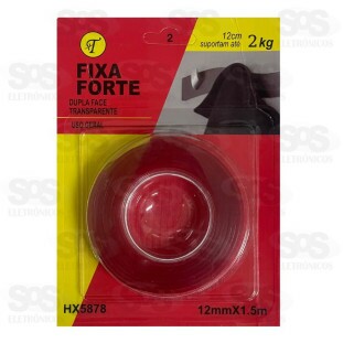 Fita Adesiva Dupla Face Transparente 1,5 Metros HX5878