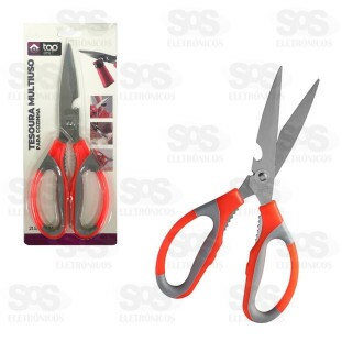 Tesoura Culinária Aço Inox Top Útil TOP0904