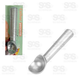 Colher Pegador De Sorvete Cromada 18cm Top Útil TOP1881