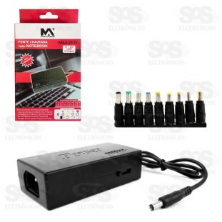 Fonte De Notebook Universal 10 Plugues 120W Maxmidia MAX-2120
