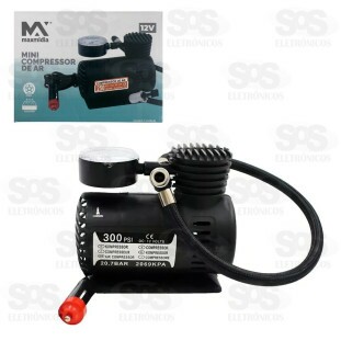 Mini Compressor De Ar Automotivo Portátil Maxmidia MAX-51266-1