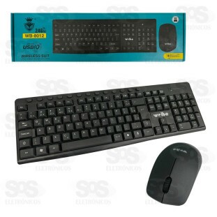 Kit Teclado e Mouse Sem Fio 2.4Ghz WB-8012