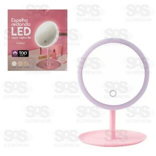 Espelho De Maquiagem Com LED Top Útil TOP1498/1499