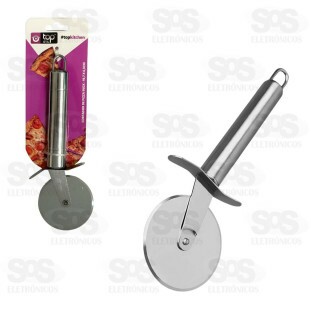 Cortador De Pizza Aço Inox 20cm Top Útil TOP0764
