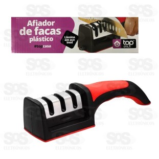 Afiador e Amolador De Faca 3 Níveis Top Útil TOP0686