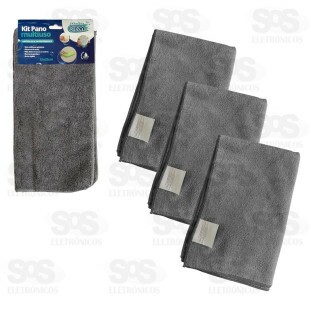 Pano De Microfibra Para Limpeza 3 Unidades Top Útil TOP1918