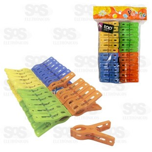 Conjunto 24 Prendedores De Plástico Top Útil TOP0901
