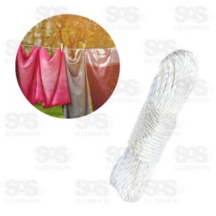 Corda Trançada Para Varal 10 Metros Top Útil TOP1488