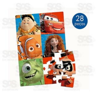 Quebra-Cabeça de Chão Pixar Disney 28 Peças