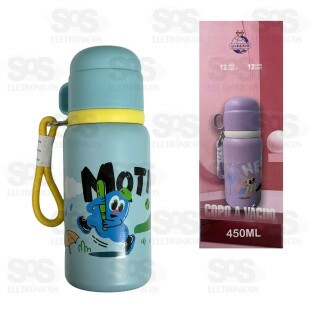 Garrafa Infantil Térmica 450ML Squeeze Estampas Sortidas LK-049