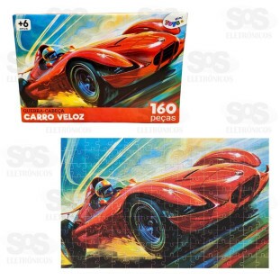 Quebra-Cabeça Carro Veloz 160 Peças Mini Toys 6370