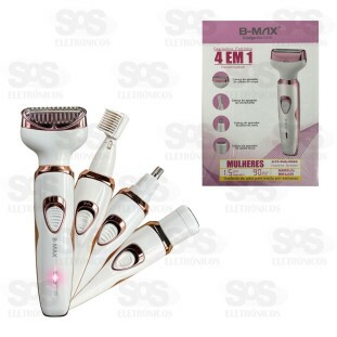 Máquina Depiladora 4 em 1 Recarregável B-Max BM-C059