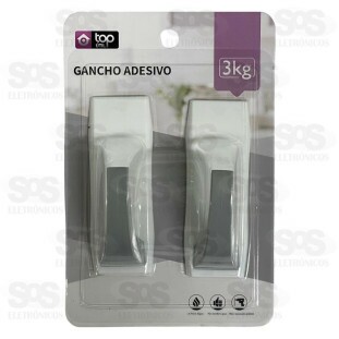 Ganchos Multiuso Adesivo 2 Unidades Top Útil TOP1999