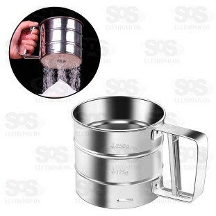 Polvilhador Caneca Com Gatilho Inox Top Útil TOP0882