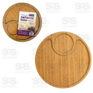 Tábua Para Petiscos 2 Divisórias MDF Top Útil TOP2103