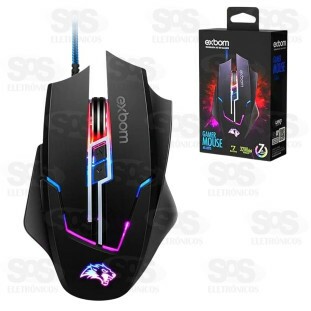 Mouse Gamer 3200DPI Com LED Exbom MS-G270