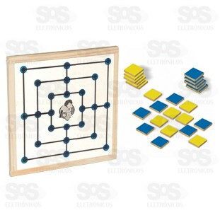 Jogo De Tabuleiro Dama e Trilha IOB 023