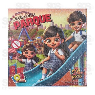 Quebra-Cabeça Parque 24 Peças de Madeira IOB 08