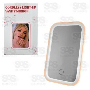 Espelho De Maquiagem Com LED 3 Cores AL-2742