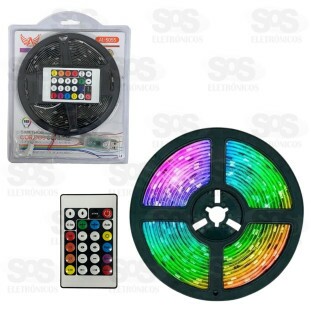 Fita de LED Colorida Com Controle Remoto 5 Metros Altomex AL-5055
