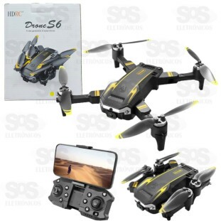 Mini Drone S6 Recarregável Com Câmera HDRC