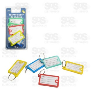 Chaveiro Etiqueta Identificadora 5 Unidades Onyx 5131