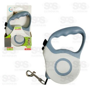 Coleira Automática Guia Retrátil Para Pets 5 Metros