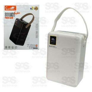 Carga Extra 80.000mAh Painel Digital Com Lanterna Eletromex EL-2970