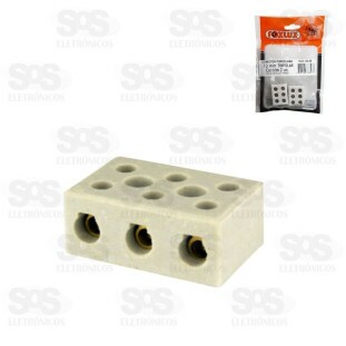 Conector Porcelana 10MM 3P 1 Unidades Foxlux 24.06