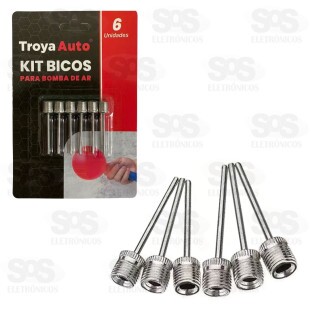 Kit Bicos Para Bola 6 Peças TroyaTools TRY-0044