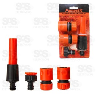 Kit Esguicho Para Jardinagem 4 Peças Famastil F89.50