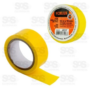 Fita Isolante 10 Metros Amarela 10 Unidades Foxlux 10.11
