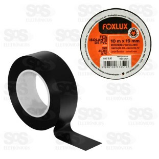 Fita Isolante 10 Metros Preta 10 Unidades Foxlux 10.02