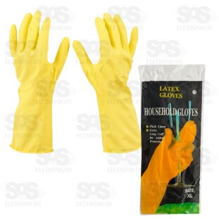 Par de Luva Multiuso Amarela XL