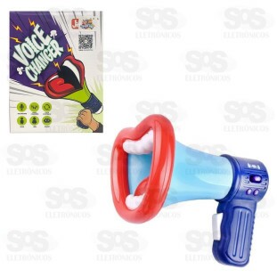 Megafone Com Gravador de Voz Toy King TK-AB8291