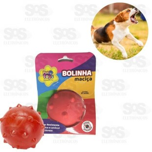 Bolinha Maciça 75mm Para Pet Cravinhos Cores Variadas 2749