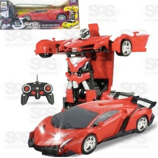 Carro Transformers de Controle Remoto Recarregável Toy King TK-7040