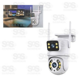 Câmera Dupla De Segurança Inteligente Com Wifi A31 A31(L)