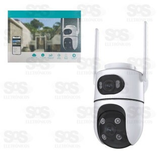 Câmera Dupla De Segurança Inteligente Com Wifi A37