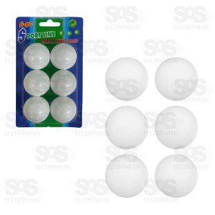 Bolinhas de Ping Pong 6 Unidades 20341