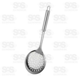 Escumadeira Aço Inox 33CM Top Útil TOP0772