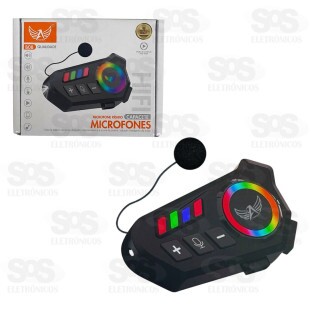 Intercomunicador Fone e Microfone Sem Fio Para Capacete Altomex B08