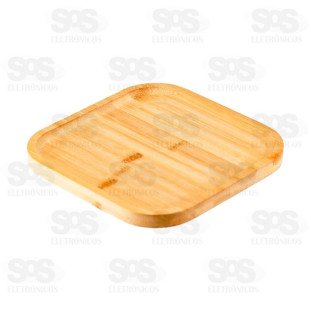 Bandeja Multiuso Bambu Quadrada 29,5cm TOP2157